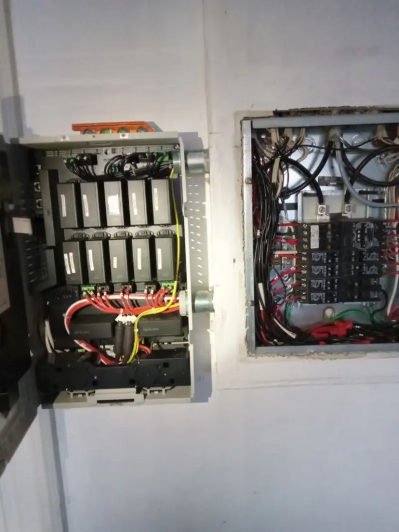 Electrical panel upgrade completed for Security Camera Wiring in Cerritos